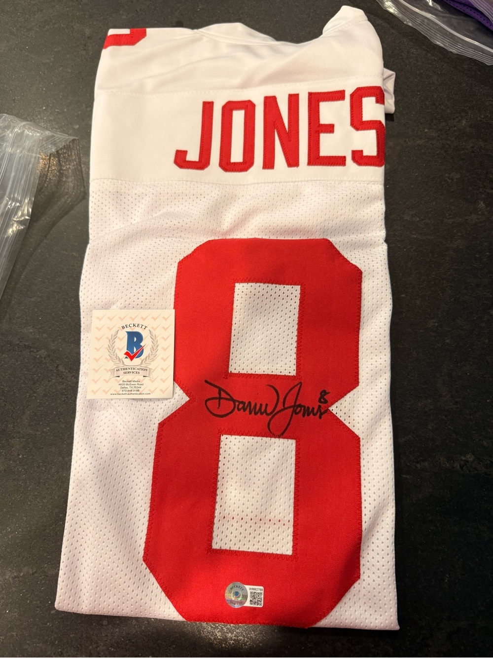 Daniel Jones New York Giants Signed - COA